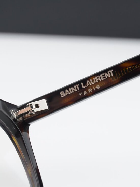 Saint Laurent SL471 002 Square Eyeglasses 53mm – Havana main image 10